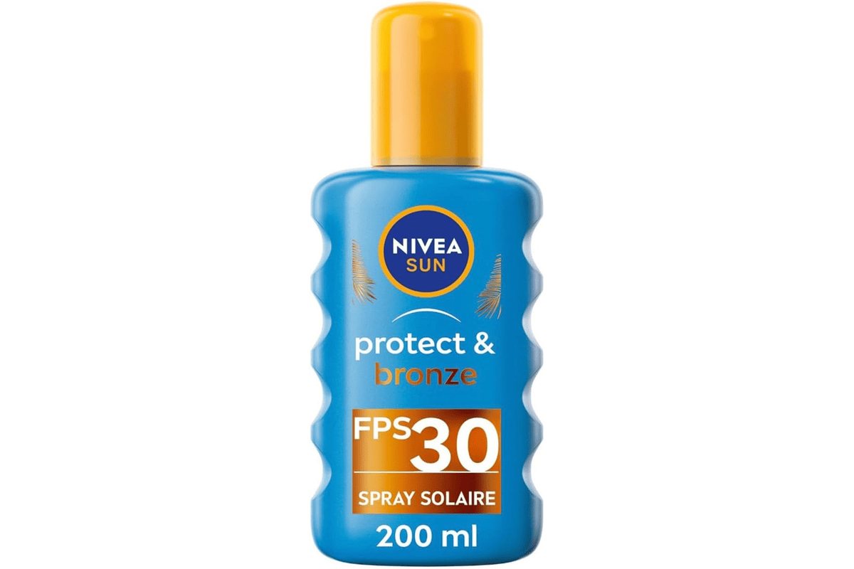 Nivea Sun spray solaire activateur de bronzage Protect Bronze FPS 30 200 ml huile UVA UVB à 7,34 € Amazon