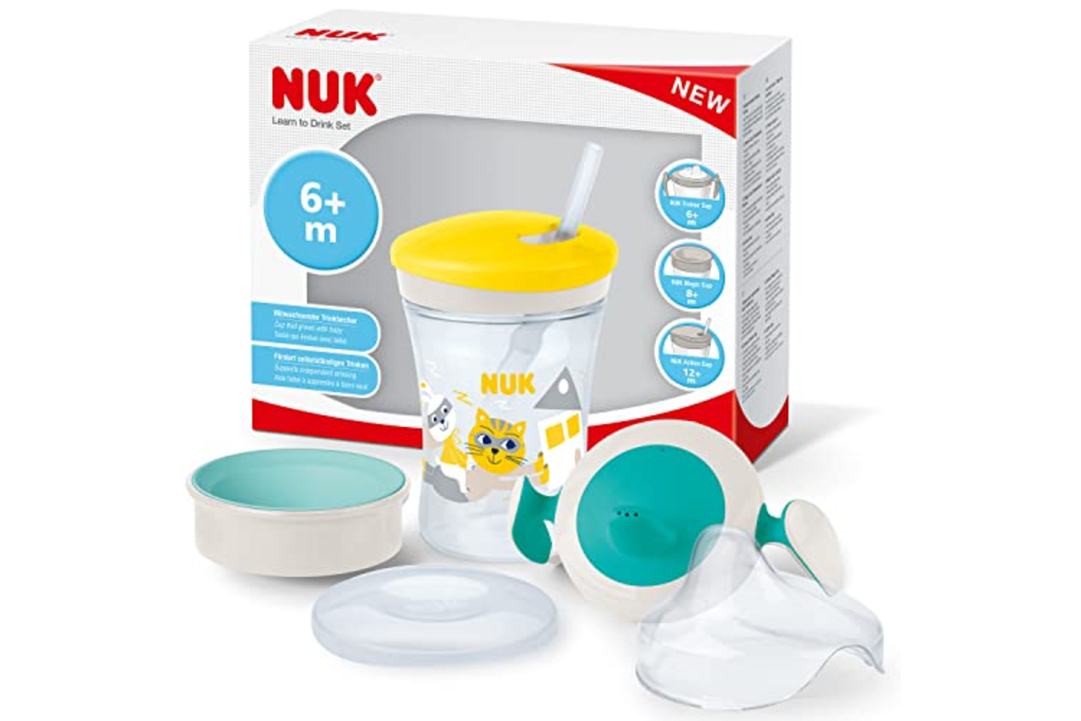 Bon plan Amazon NUK Set tasse d'apprentissage biberon bec souple 6 mois transition verre mai 2026