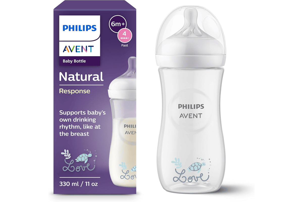Philips Avent Natural Response biberon 330 ml imprimé cœurs Love tétine anti-colique sans BPA