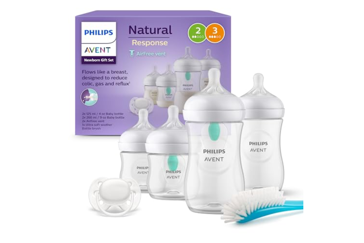 Philips Avent Natural 3.0 AirFree Kit nouveau-né — 4 biberons + sucette bon plan Amazon 29,89 € mai 2026