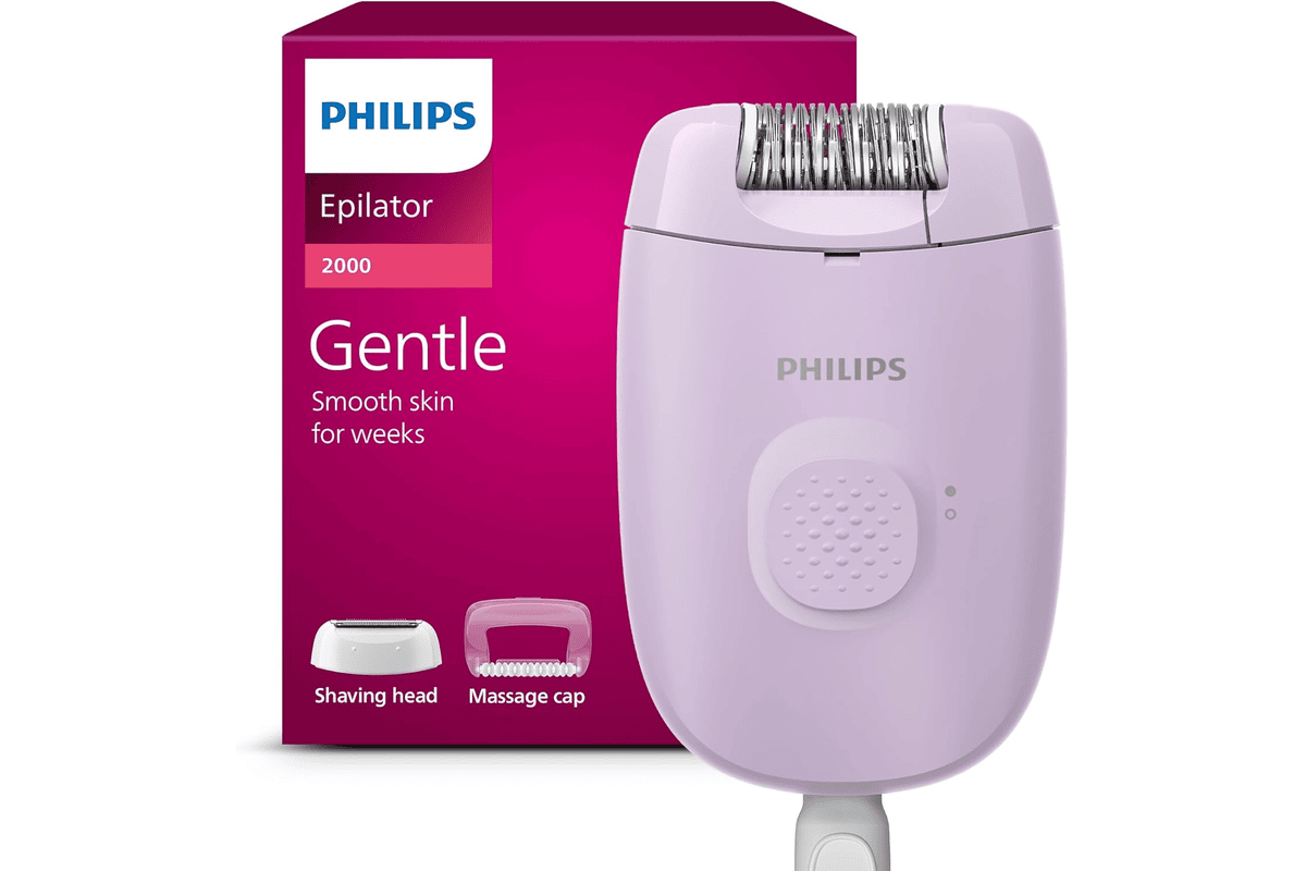Philips épilateur série 2000 filaire pour le corps et les zones sensibles épilation et rasage pour femmes