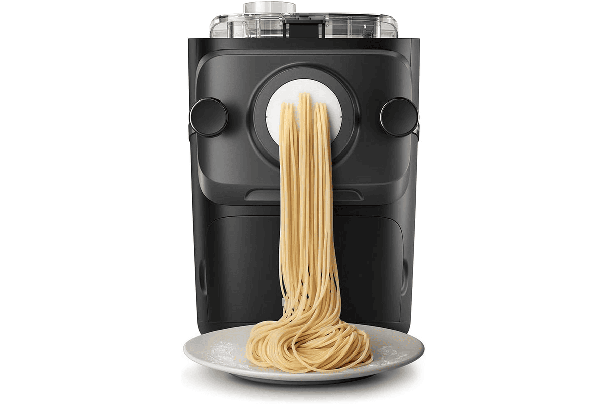Philips Machine à Pâtes Série 7000 noire ProExtrude 200W avec pesée automatique 8 formes de pâtes fraîches maison