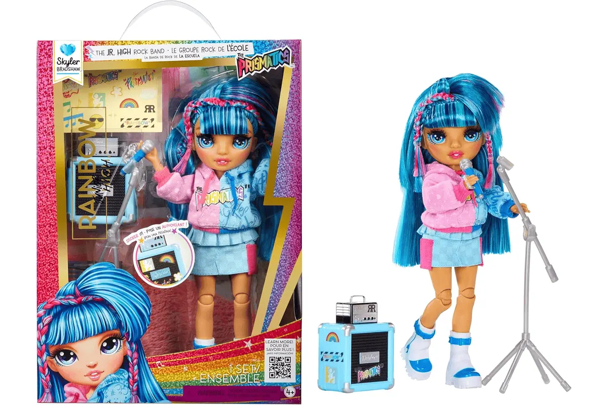 Rainbow High Junior High Rock poupée articulée tenue Rock sur Amazon