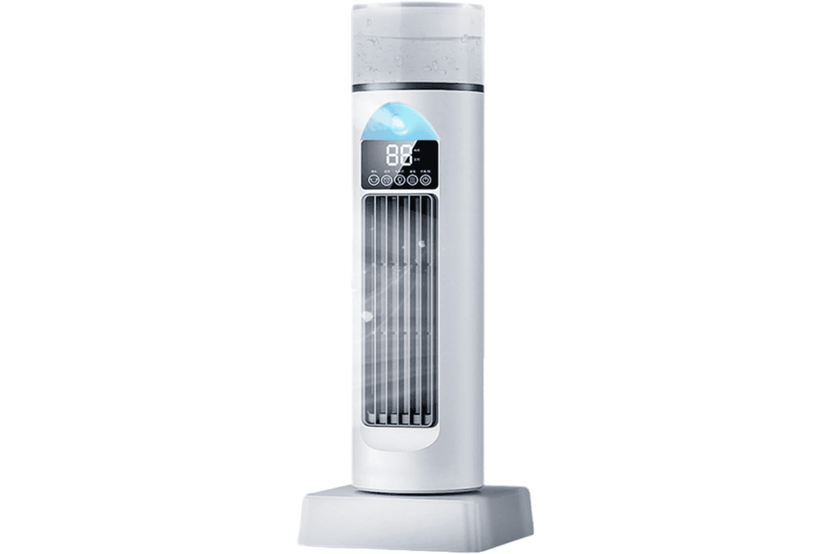 Refroidisseur d'air silencieux chambre brume froide 3 vitesses oscillation 90 timer 6h réservoir eau bureau