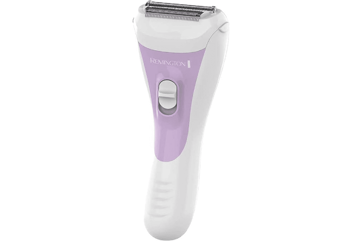 Remington BKT4000 tondeuse femme rose et blanc rechargeable étanche avec 2 sabots, idéale bikini et aisselles