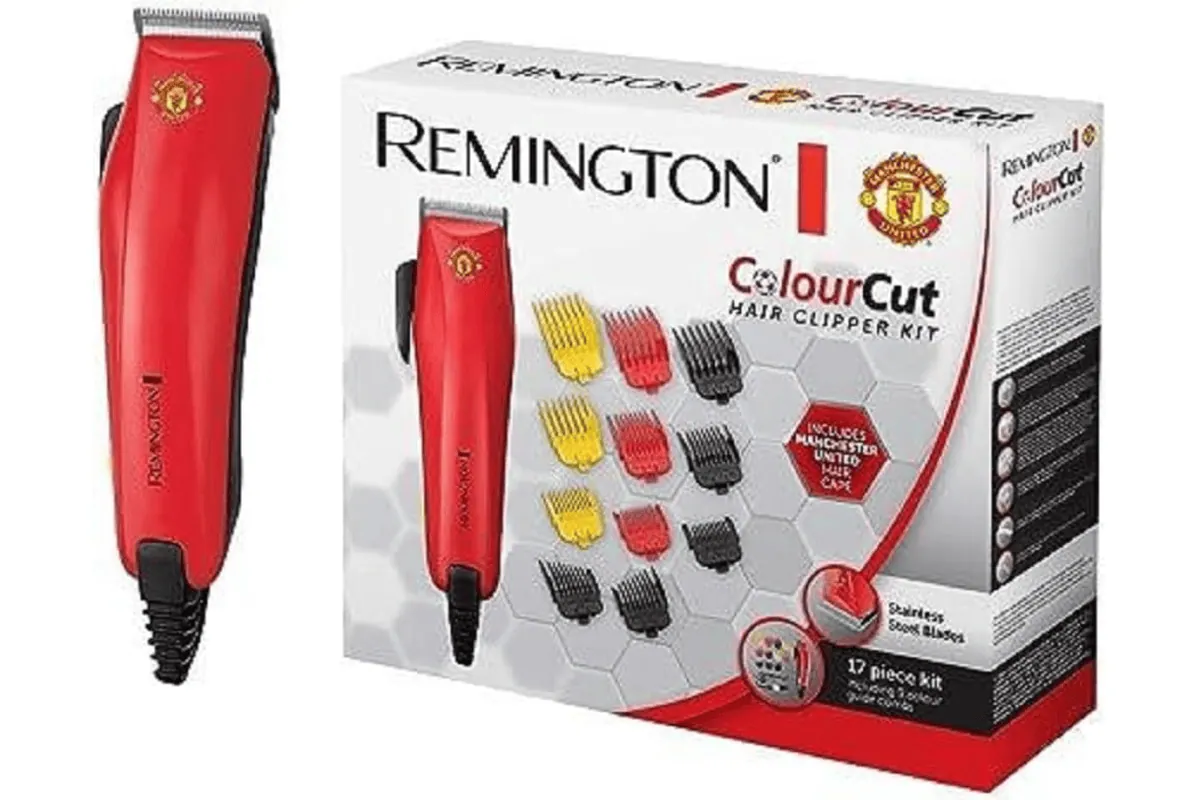 Remington ColorCut HC5035 tondeuse cheveux avec lames colorées et accessoires multiples pour coupe à la maison