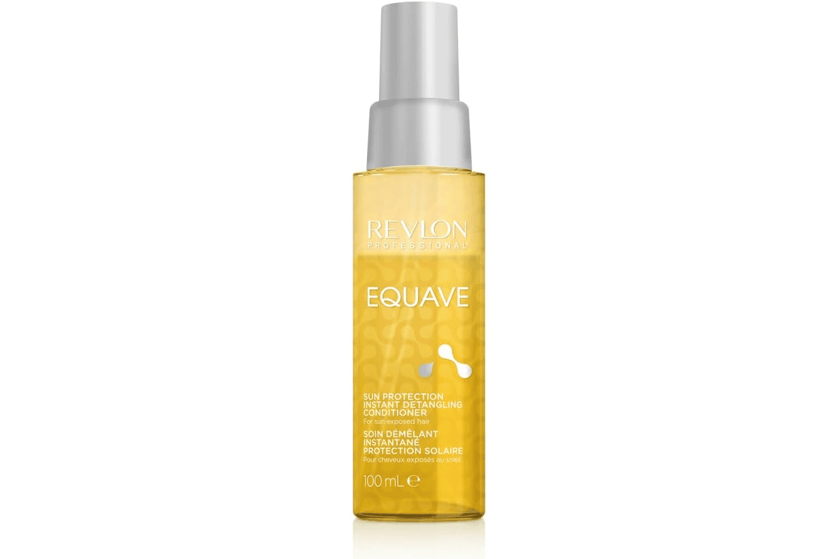 Revlon Professional Equave soin démêlant bi-phase protection solaire spray flacon transparent rose double phase huile eau sans rinçage cheveux été 8,49 € bon plan Amazon
