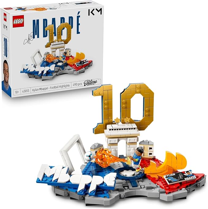 Set LEGO Editions Kylian Mbappé Best of 43013 avec minifigurine et numéro 10