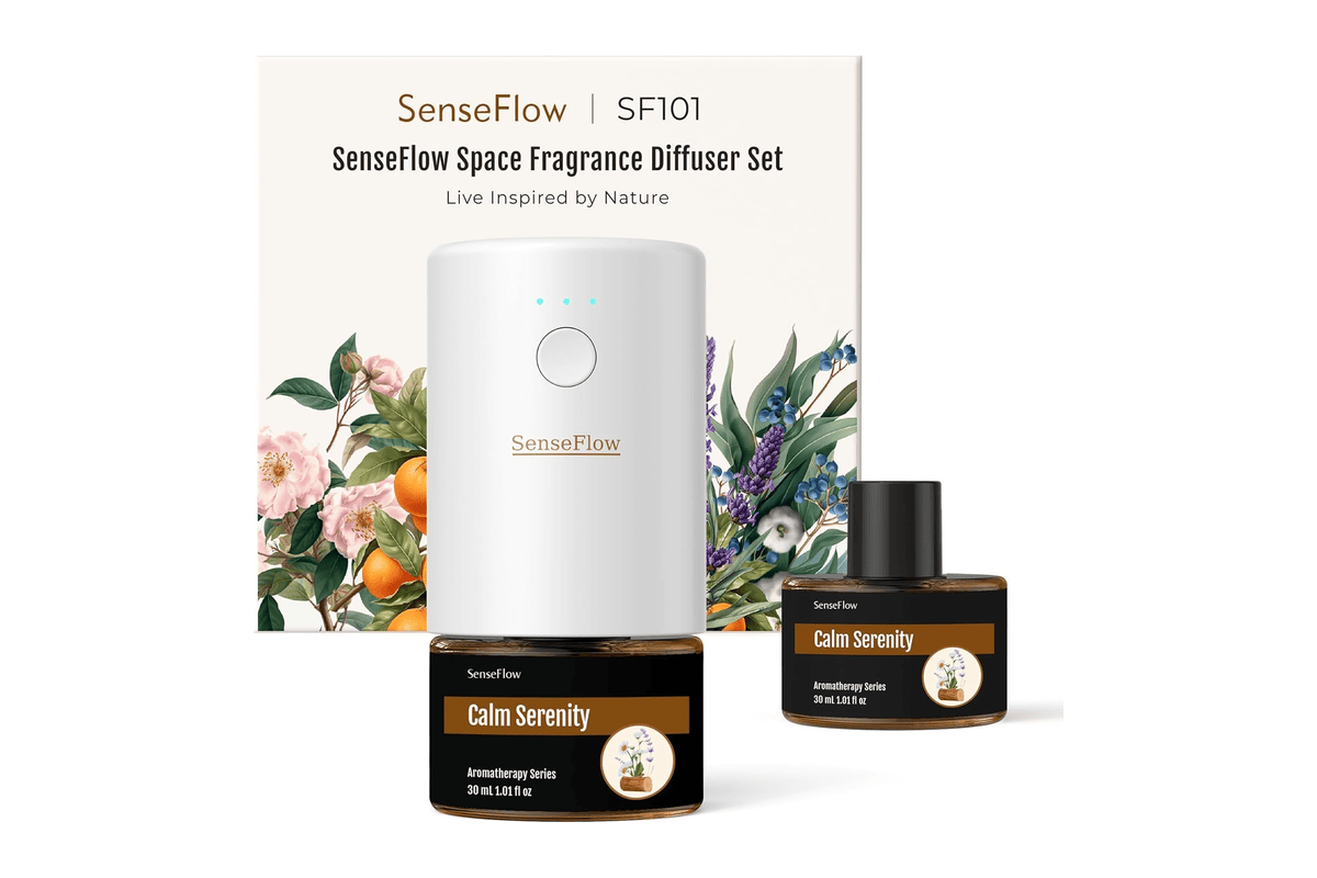 SenseFlow SF101 Pro diffuseur huiles essentielles sans eau 100 % végétal aromathérapie 120 jours grande pièce