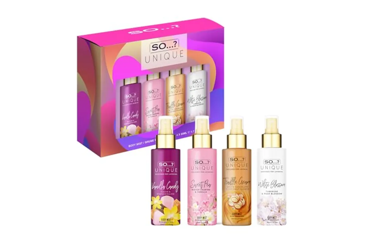Coffret So Unique de quatre mini brumes corporelles parfumées 50 ml