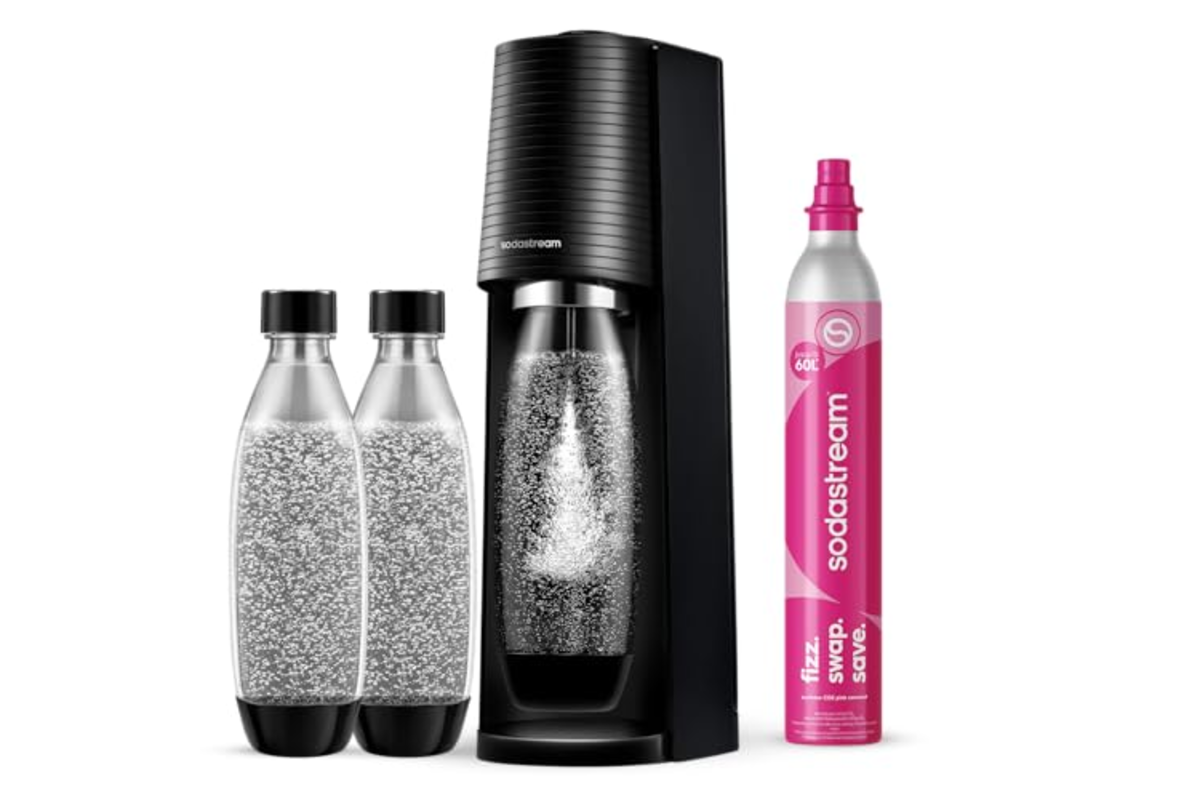 Sodastream Terra — machine à eau pétillante Quick Connect, cylindre 60L + 3 bouteilles 1L bon plan Amazon 69,99 € mai 2026