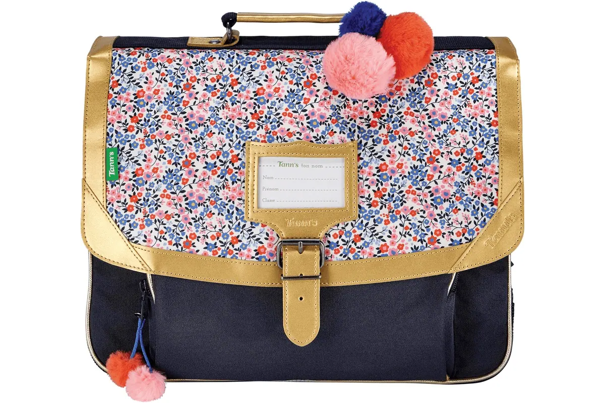 Tann's cartable 38 cm Les Fantaisies Antonia bleu marine fille CE1 CE2 CM1 CM2 marque française rentrée scolaire Amazon
