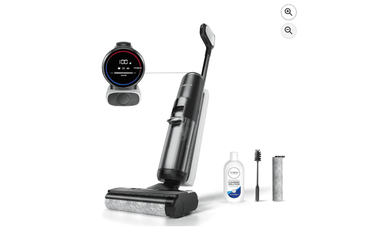 Tineco Floor One S5 aspirateur balai laveur à 199,99 € au lieu de 519 € sur Amazon (-61 %) : aspiration et lavage simultanés en un seul passage, technologie iLoop qui détecte la saleté et ajuste la puissance automatiquement, séparation eau propre / eau sale en temps réel, rouleau autonettoyant, app Tineco, compatible carrelage, parquet, vinyle, stratifié