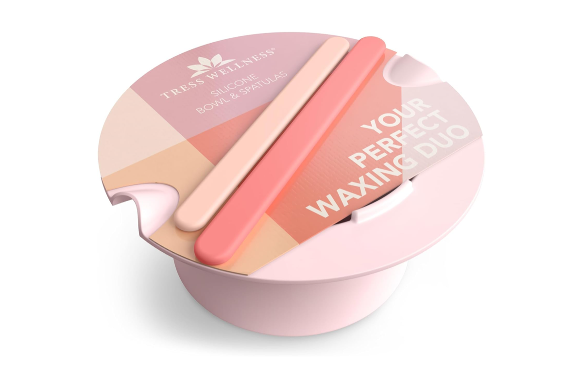 Bon plan Amazon Tress Wellness chauffe cire silicone bols faciles a nettoyer 2 spatules silicone kit electrique mai 2026