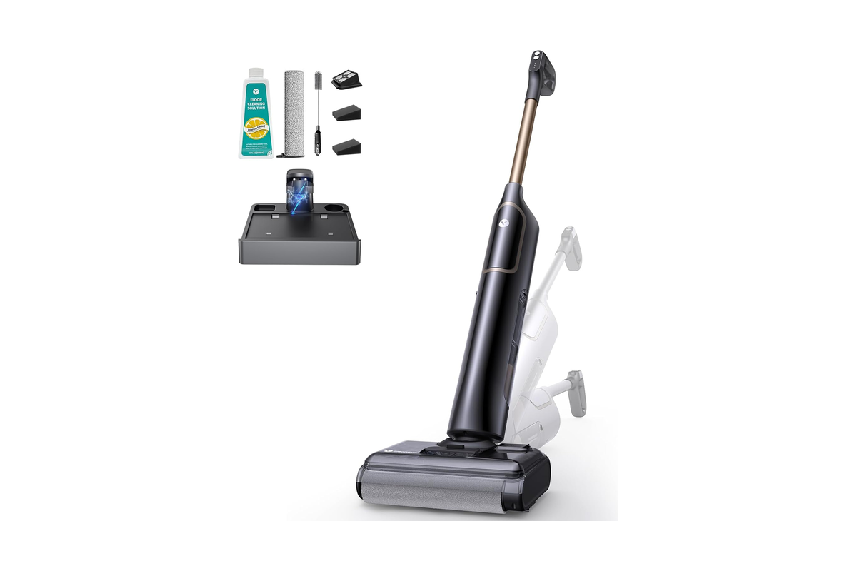 Aspirateur laveur sans fil Vexilar Cleanova X7 avec sa base d'auto-nettoyage