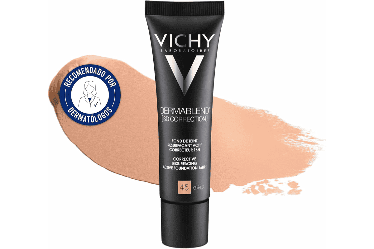 Vichy Dermablend Fond de Teint Resurfaçant 3D 30ml SPF 25 longue tenue 16h bon plan Amazon juin 2026 prix promo 19,95 euros