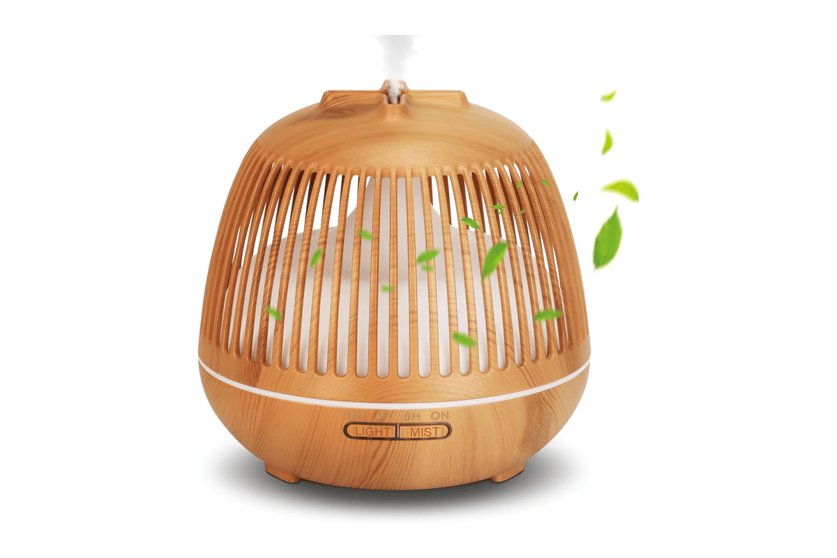 VINATO diffuseur huiles essentielles 550 ml ultrasonique 7 couleurs LED arrêt auto humidificateur
