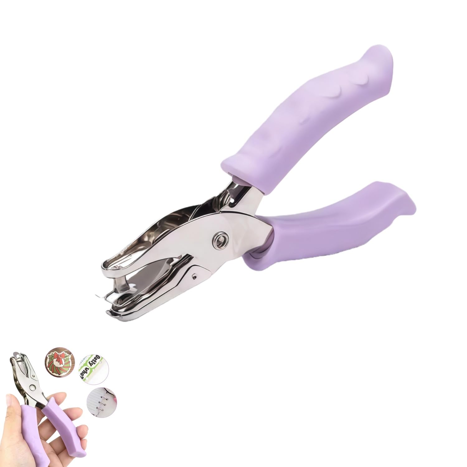 Perforatrice manuelle Zpeiran violette pour trous ronds de 6 mm