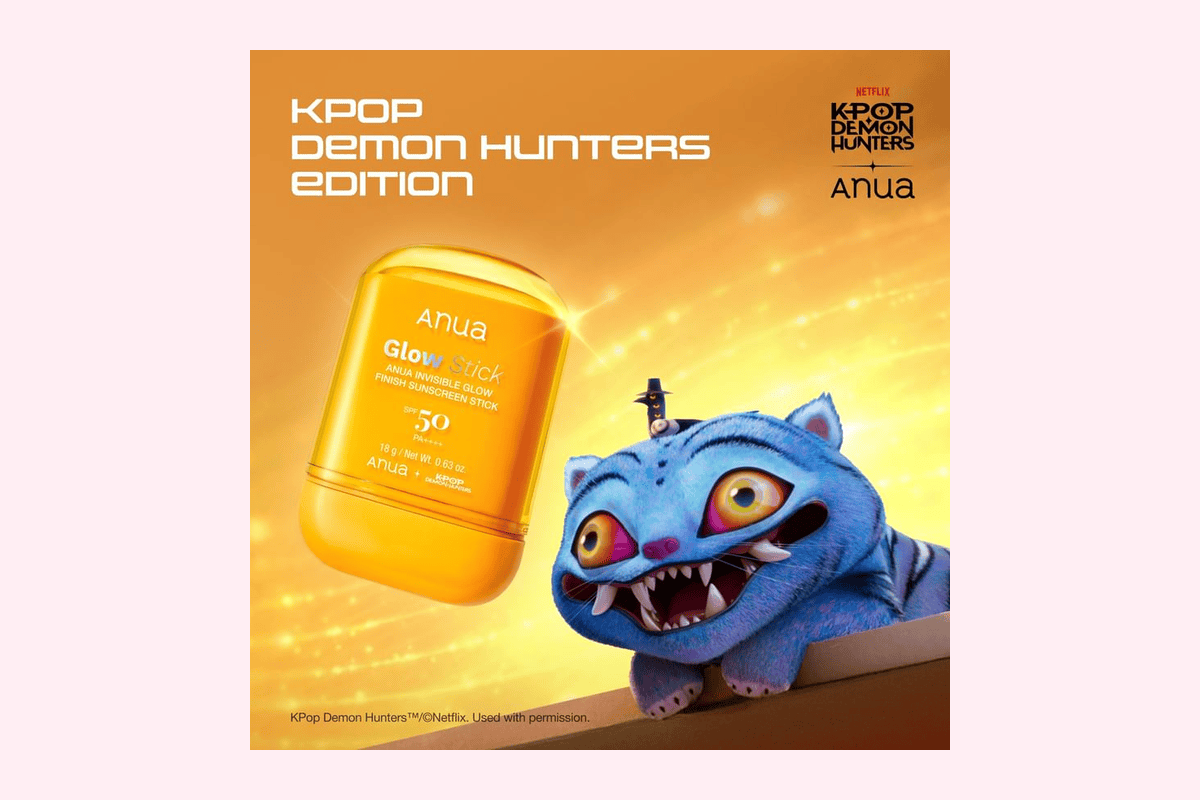 Anua Kpop Demon Hunters Invisible Glow Finish Sunscreen Stick 18 g stick solaire fini éclatant édition limitée K-beauty coréenne YesStyle 7,38 euros au lieu de 14,77 euros