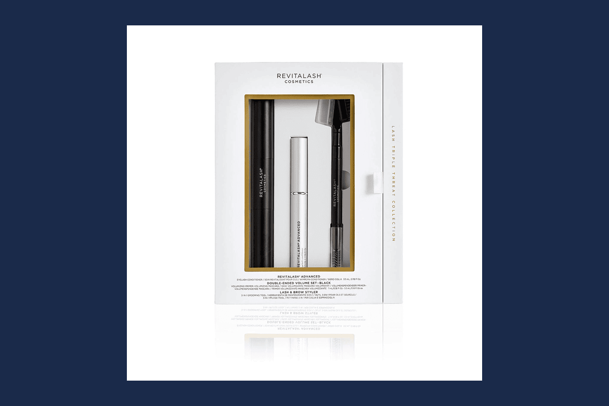Coffret Trio Essentiels Cils RevitaLash sérum Advanced mascara Duo Volumisant Lash Brow Styler édition limitée 81,58 euros L'Atelier du Sourcil