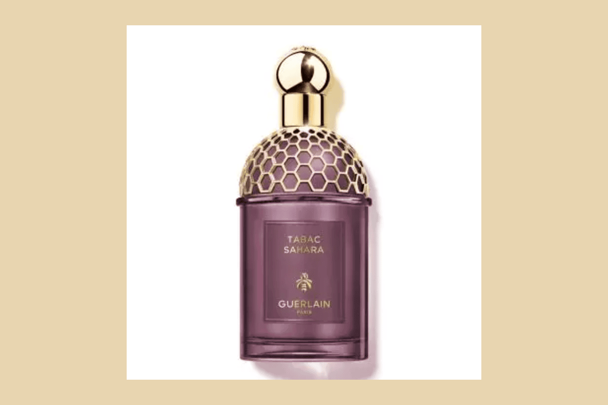 Guerlain Absolus Allegoria Tabac Sahara Eau de Parfum 125 ml flacon sable-doré accord tabac blond ambre tonka cuir Beauty Success 195,90 euros