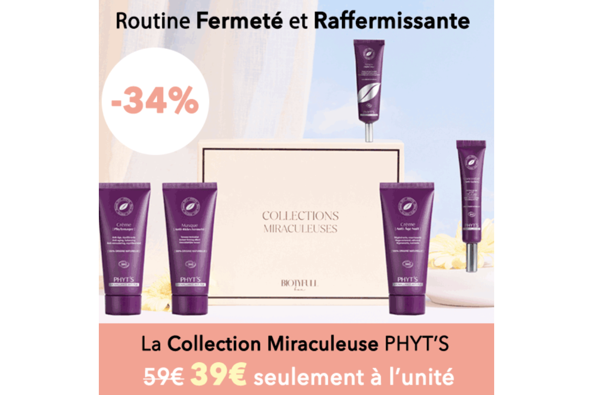 Biotyfull Box PHYTS collection miraculeuse routine fermete raffermissante anti-age 5 soins mai 2026