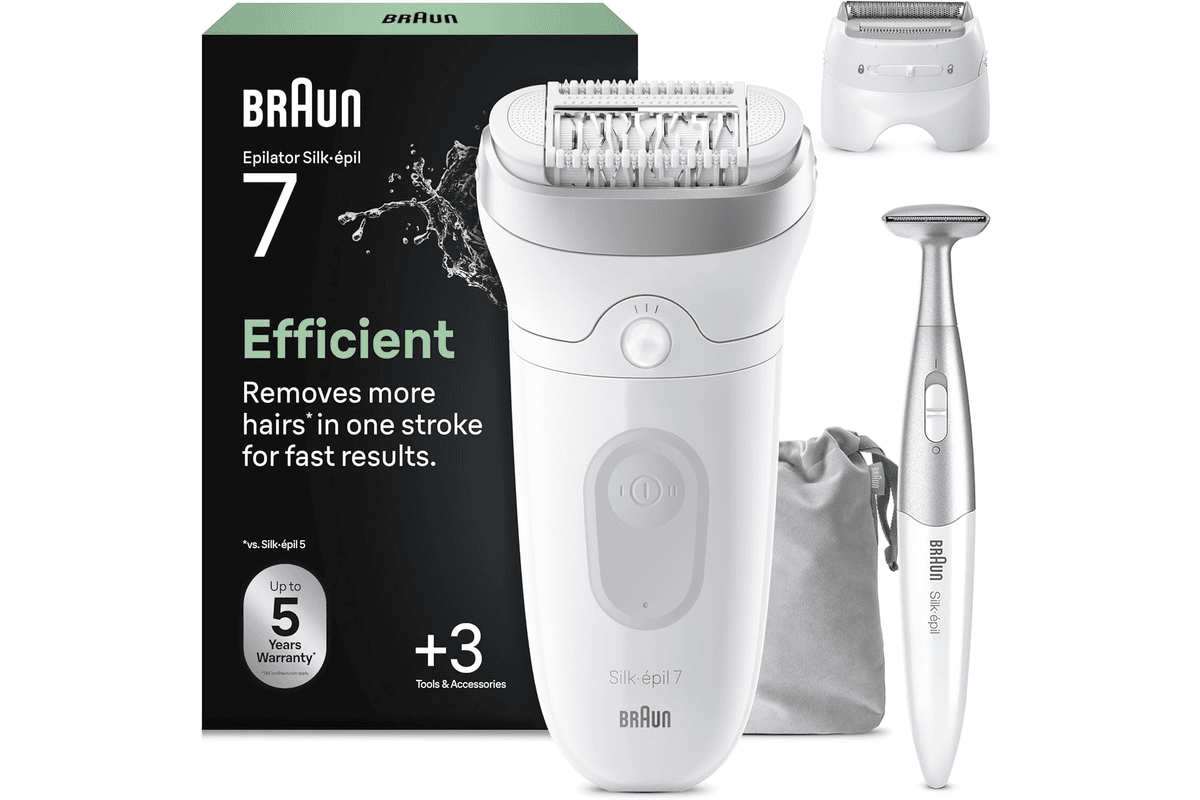 Braun Silk-épil 7 Epilateur Electrique Femme coffret complet promo Amazon