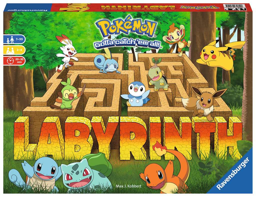 Boîte officielle du jeu de société Labyrinthe Pokémon de Ravensburger