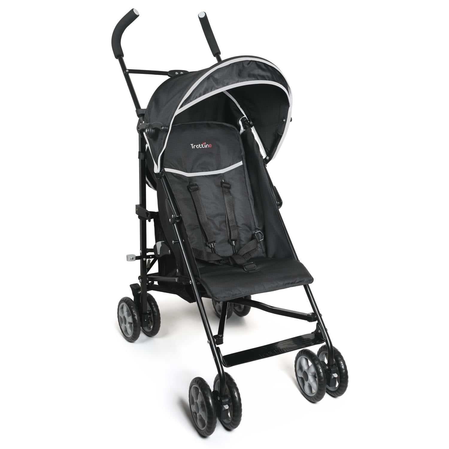 Poussette canne Maribor Trottine noire en promotion chez Carrefour