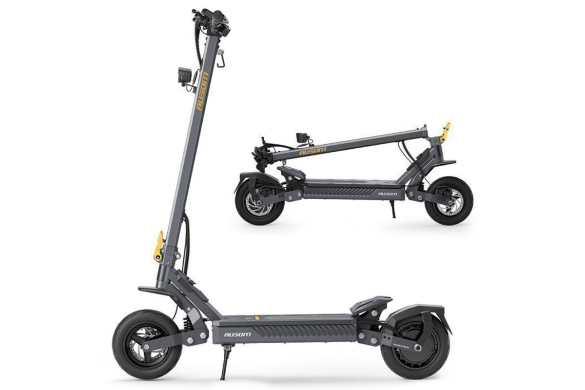 Ausom Gosoul 2 — Trottinette électrique 10 pouces, moteur à pic 1 100 W, batterie 13 Ah, 70 km d'autonomie, pente 20 % Cdiscount 379 euros juillet 2026 bon plan
