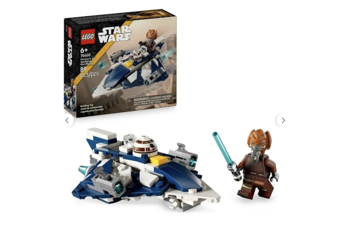 LEGO Star Wars 75400 Microfighter Chasseur Jedi Plo Koon Clone Wars boite 89 pieces 6 ans