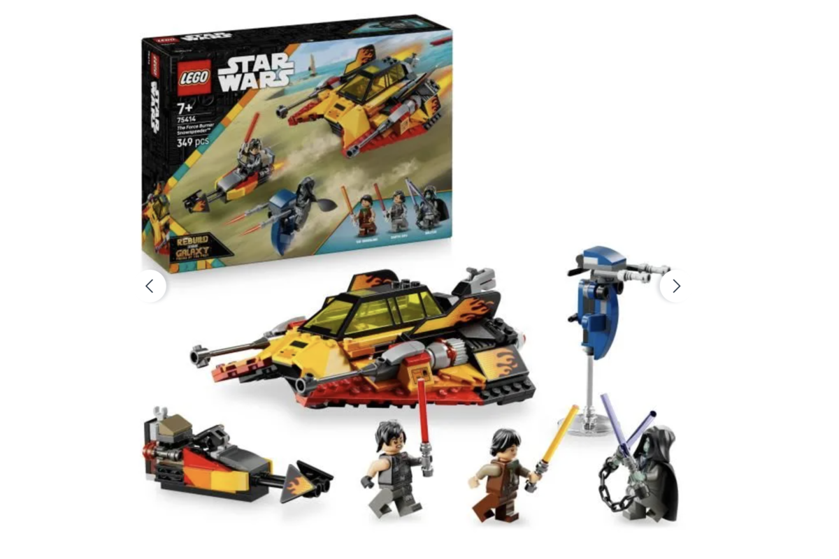 LEGO Star Wars 75414 Le Snowspeeder en Flammes boite 349 pieces Mandalorian Grogu 7 ans
