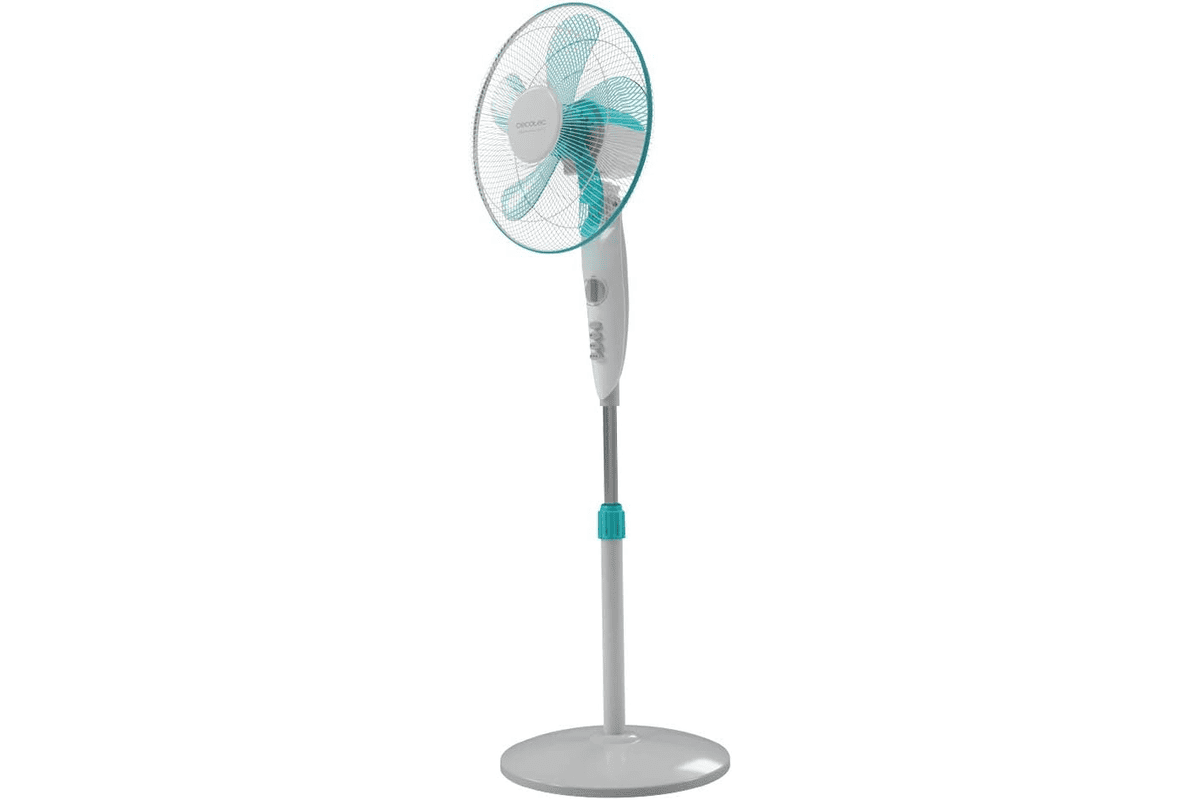 Cecotec EnergySilence 520 Power White ventilateur sur pied 50 W 5 pales 40 cm oscillant 4 vitesses minuterie 44,90 € Amazon