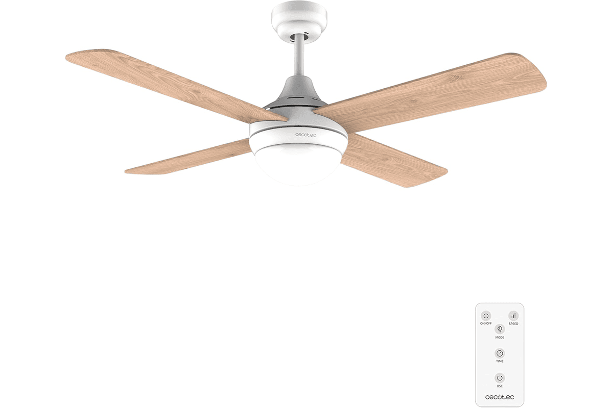 Cecotec EnergySilence Aero 4250 DC Fresh ventilateur de plafond avec lumière moteur DC 106 cm 4 pales réversibles 40 W 72,90 € Amazon
