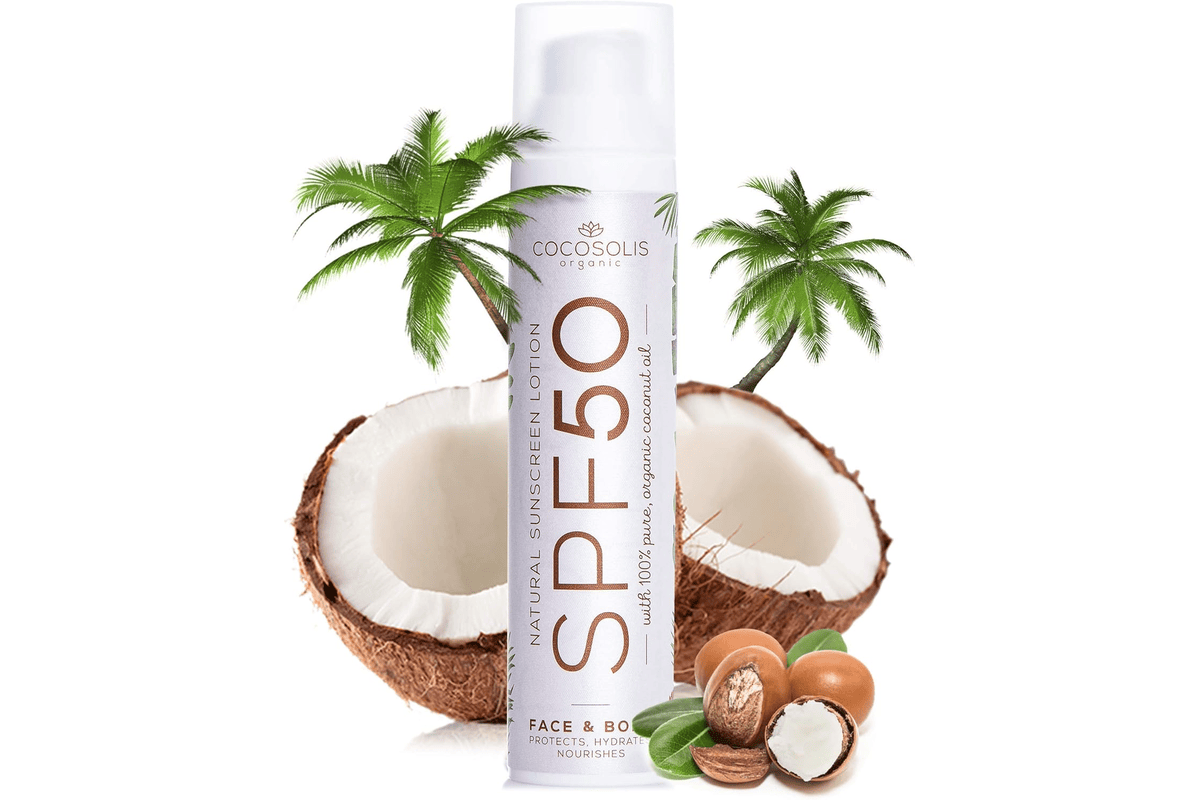 Cocosolis creme solaire SPF 50 hydratante huiles bio tous types peau 100ml protection solaire naturelle vegan