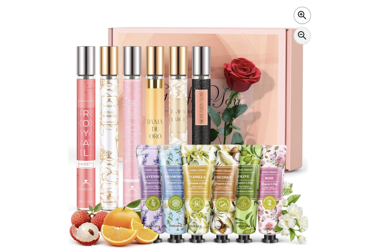 Coffret parfum femme 6x35 ml + 6 mini crèmes mains Amazon cadeau Fête des Mères