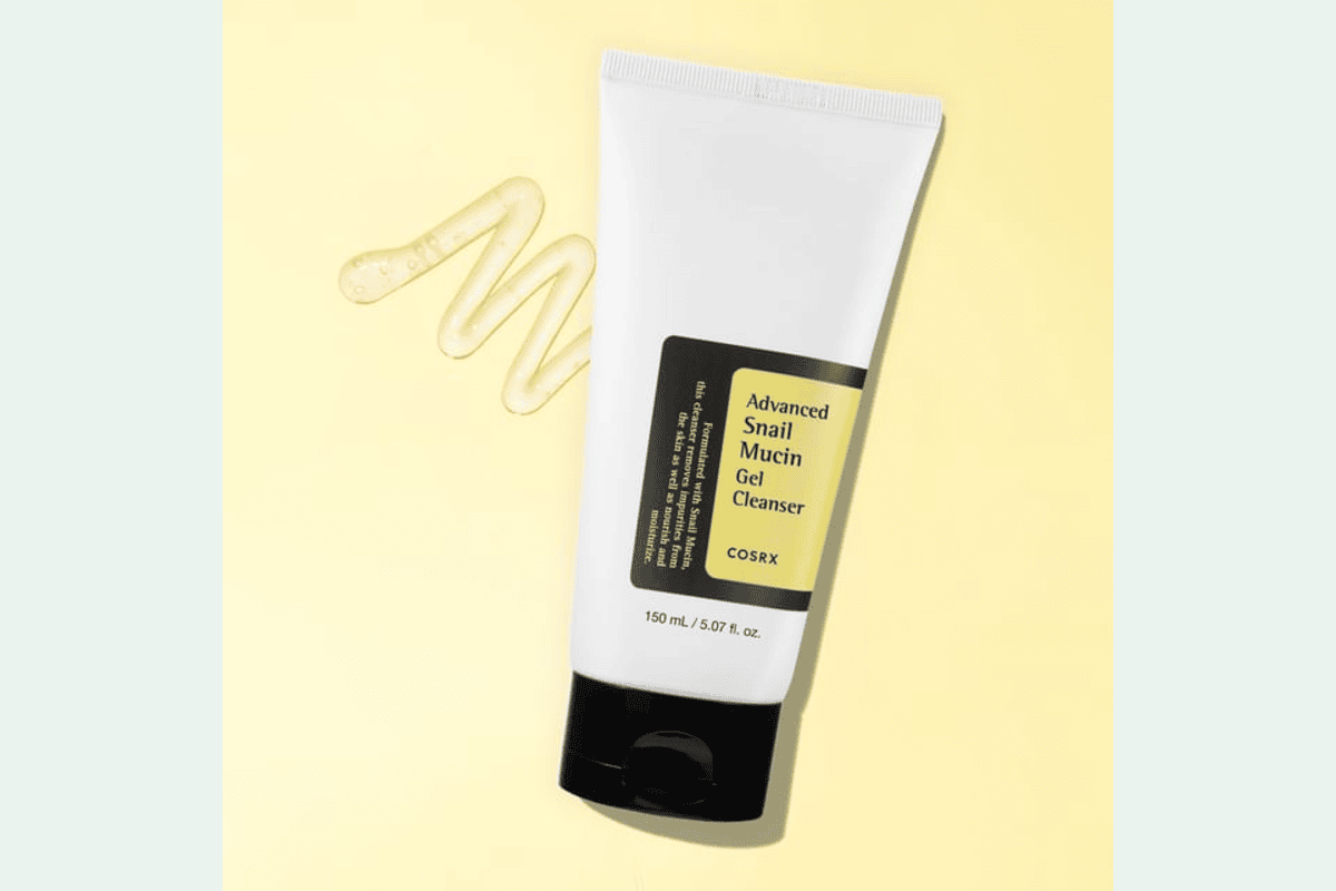 COSRX Advanced Snail Mucin Gel Cleanser 150 ml gel nettoyant visage mucine d'escargot 10 000 ppm peaux sensibles YesStyle 18,40 € au lieu de 23 €