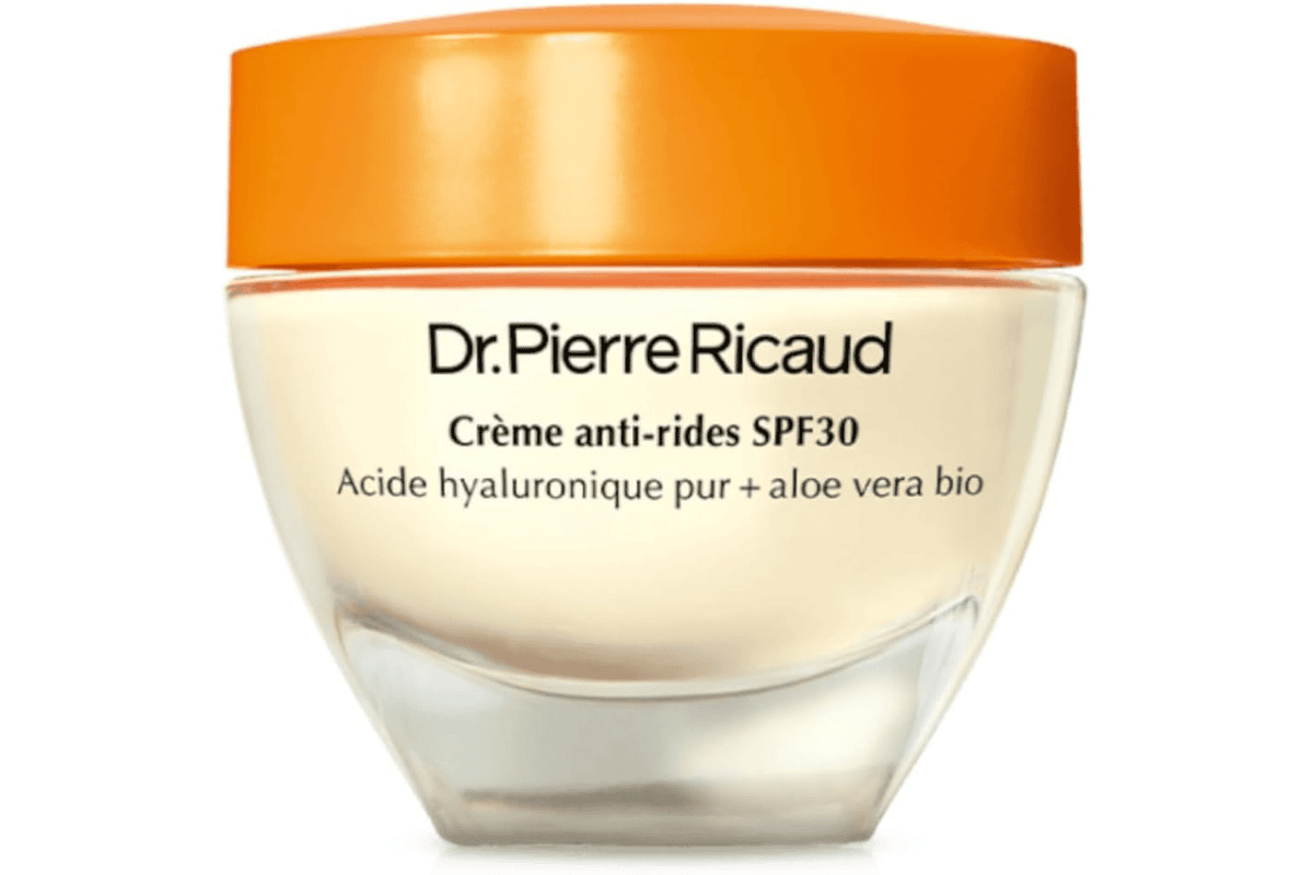 Dr Pierre Ricaud creme anti rides SPF 30 visage acide hyaluronique pur aloe vera bio soin jour protection solaire anti age