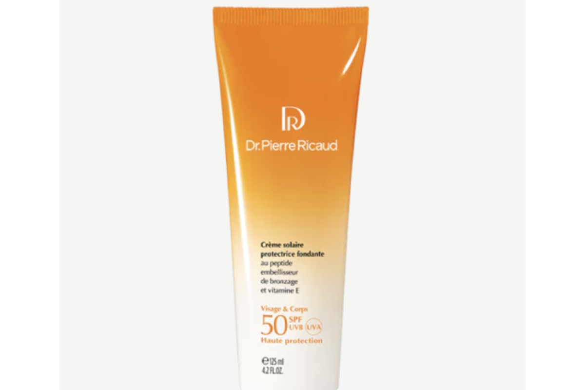 Dr Pierre Ricaud Crème solaire protectrice fondante SPF 50 16,50€ au lieu de 33€ -50% protection solaire haute