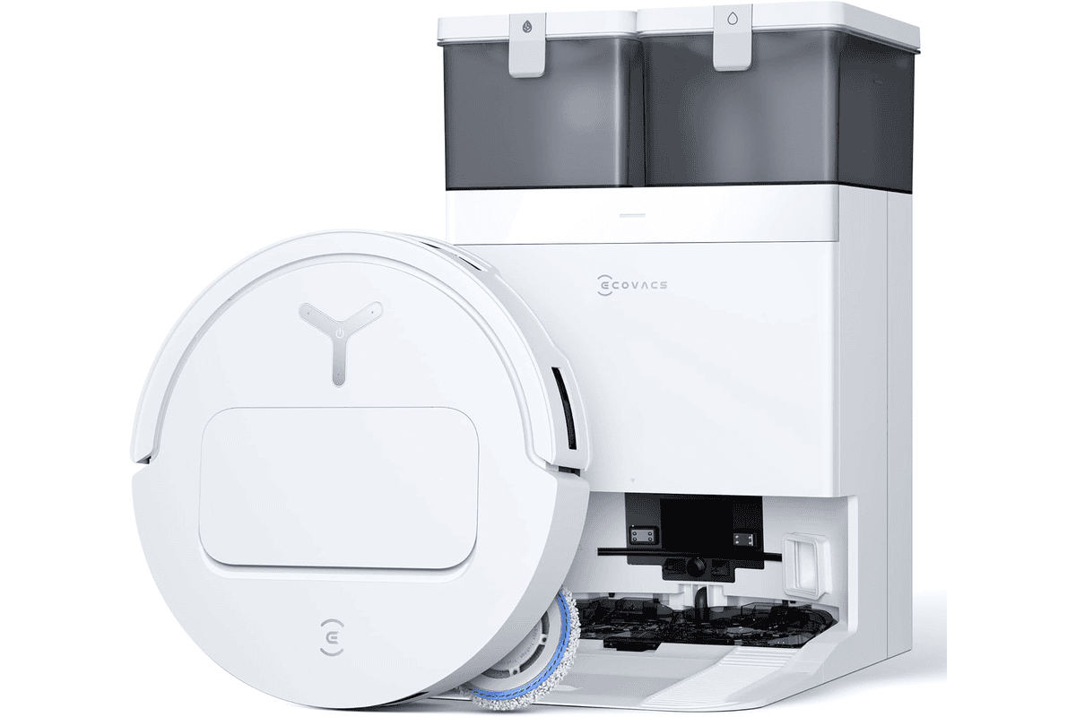 Ecovacs T50 Omni Gen2 aspirateur robot station puissance 21000Pa brosse laterale serpilliere extensibles ZeroTangle AIVI 3D