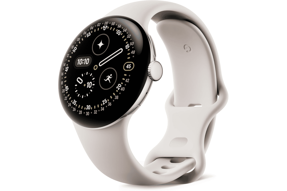 Google Pixel Watch 4 41mm boitier aluminium montre connectee Android suivi sante fitness ECG SpO2 sommeil GPS Fitbit
