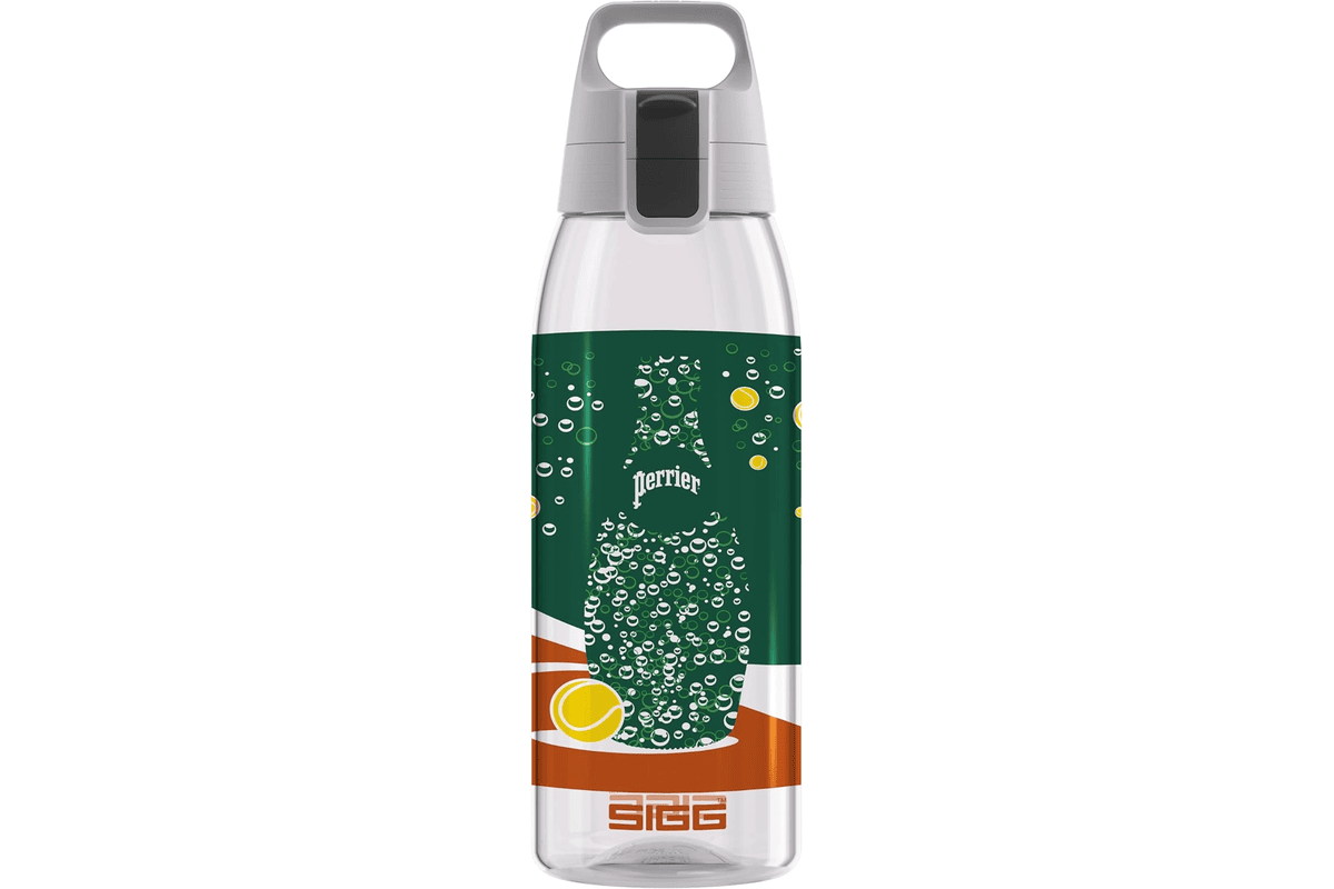 Gourde transparente Sigg Tritan Total Clear ONE compatible boissons gazeuses sans BPA lavable lave-vaisselle marque suisse
