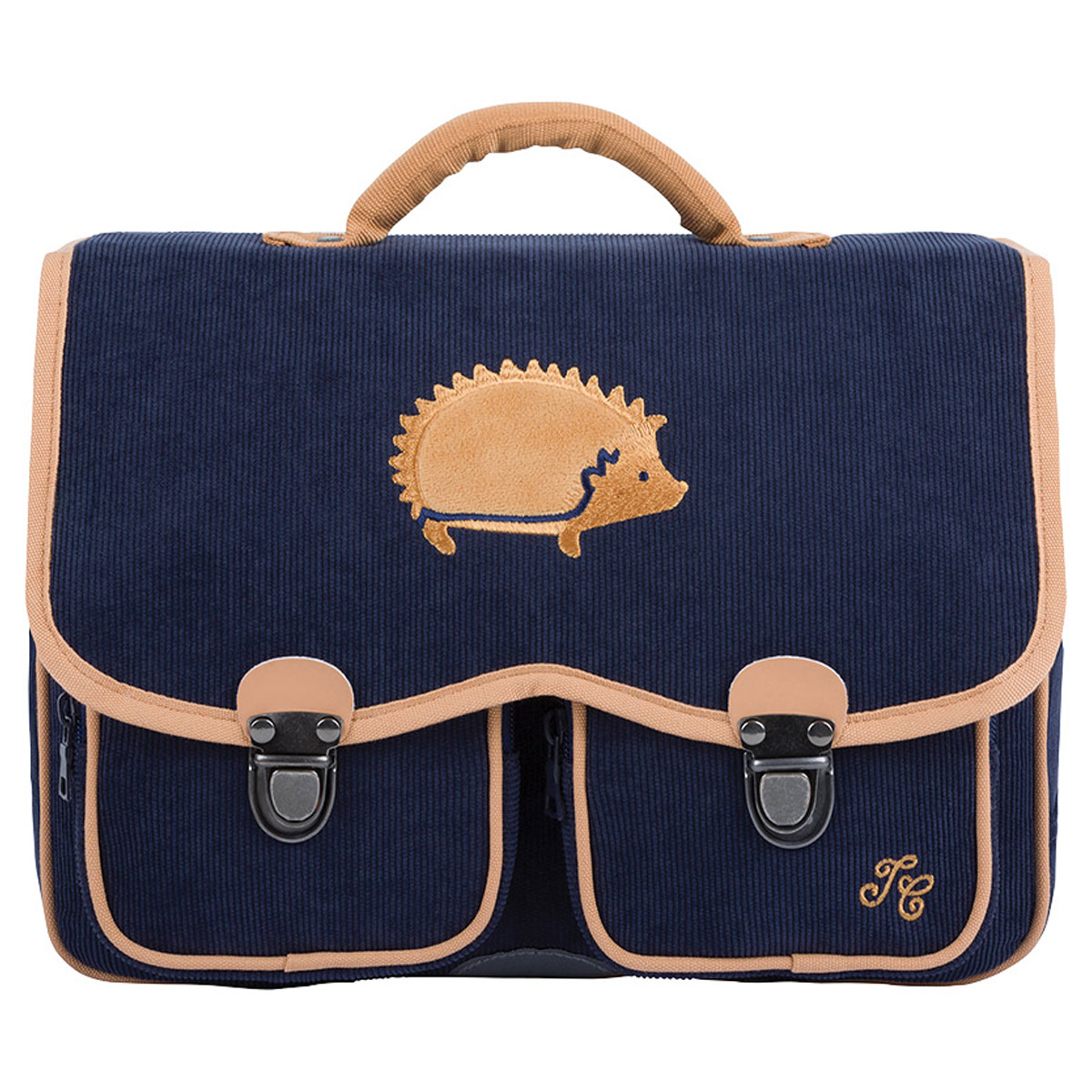 Cartable Tann's x Tartine et Chocolat Hérisson Marine 33 cm en promotion chez Greenweez