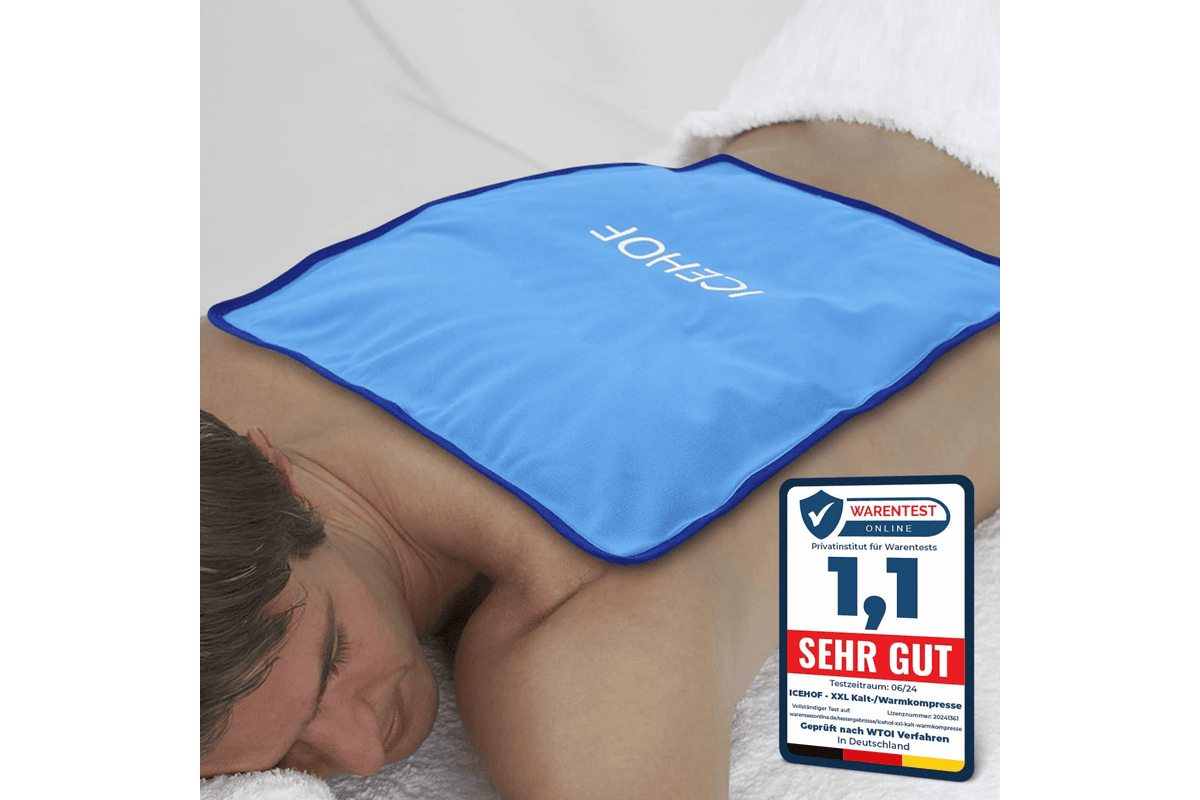 Icehof coussinets rafraîchissants XXL en gel grand coussin refroidissement pack de froid doux moelleux glacière 38 x 28 cm 19,99 € Amazon
