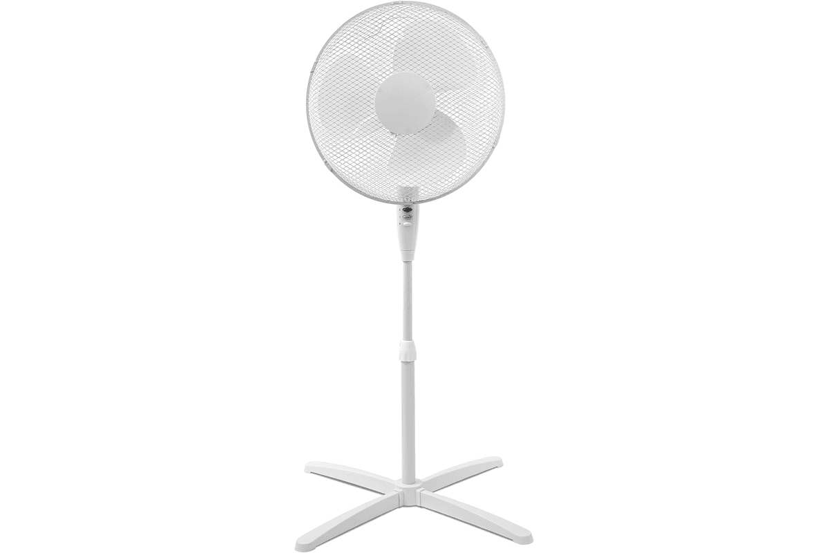 ito electronics ventilateur sur pied 40 cm blanc oscillant 3 vitesses inclinaison hauteur réglable 34,98 € Amazon