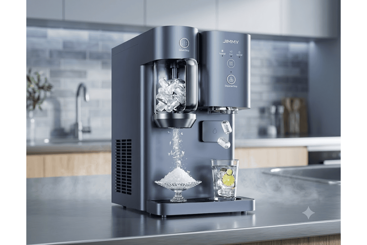 JIMMY Matrix I9 machine à glaçons broyeur 150 W eau osmosée glaçons transparents glace pilée distribution automatique AquaLink cuisine bar maison