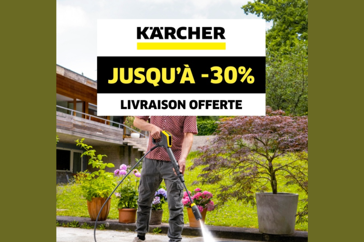 Bon plan Karcher jusqu'a -30 pourcent livraison offerte aspirateur robot balai pro nettoyage maison jardin mai 2026