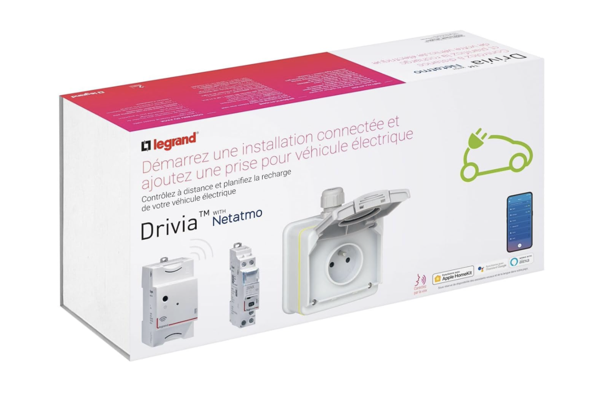 Legrand Green'up Access pack recharge véhicule électrique connecté Drivia Netatmo