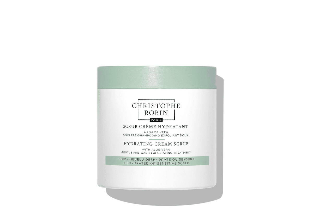Christophe Robin crème gommante hydratante aloe vera 250 ml gommage cuir chevelu doux anti-pellicules apaisant