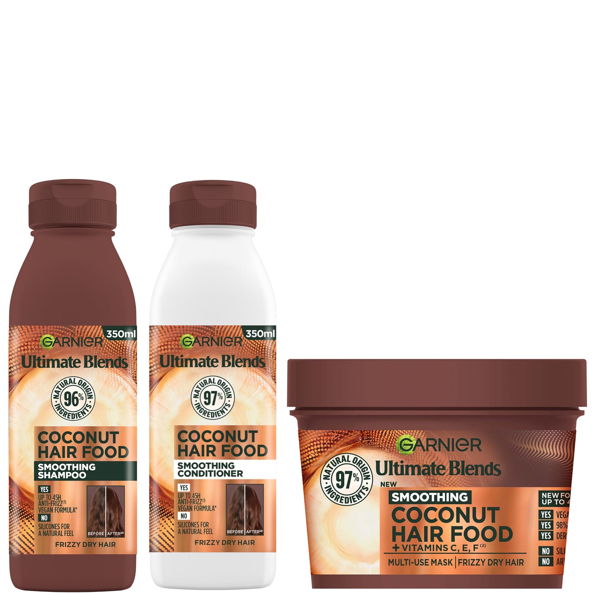 Routine Garnier Hair Food Coco en trois étapes
